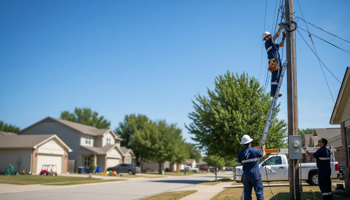 Residential electrician providing installation services in Grand Meadow, MN
